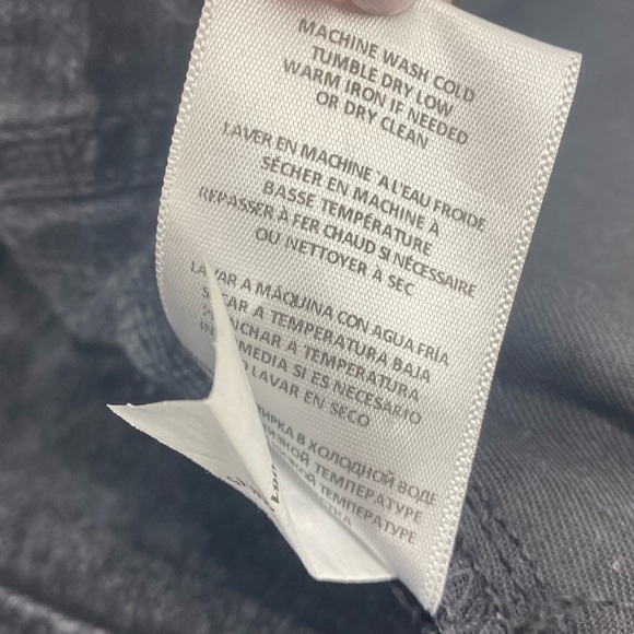 RE/DONE 50s Cut off Denim Shorts in Shadow Black - Picture 16 of 16